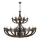 KOBE Chain-hung Chandelier 18xE14/40W/230V, Brown