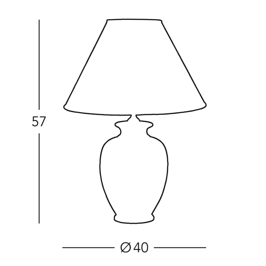 Kolarz 0014.74.4 - Table lamp GIARDINO 1xE27/100W/230V beige