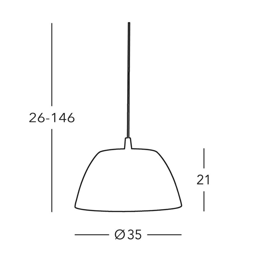 Kolarz 0051.31.6 - Chandelier on a string MALMÖ 1x E27/60W/230V