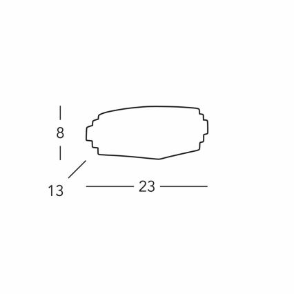 Kolarz 0290.61E - Wall light STIEGEL 1xG9/60W/230V white