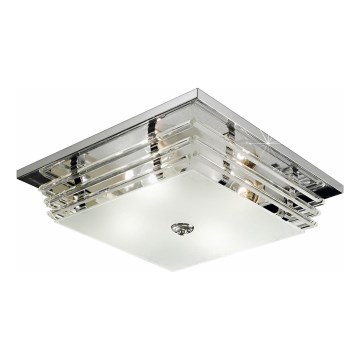 Kolarz 0342.14.5 - Ceiling light ONTARIO 4xE27/60W/230V shiny chrome