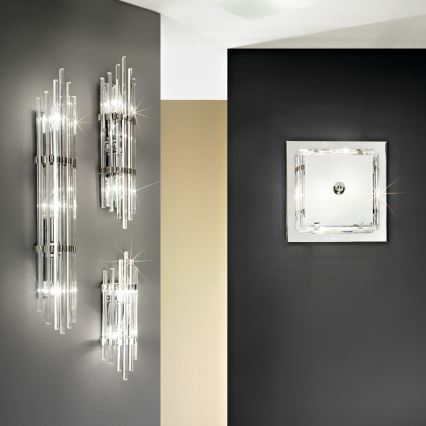 Kolarz 0342.62S.5 - Wall light ONTARIO 2xE14/40W/230V 31 cm shiny chrome