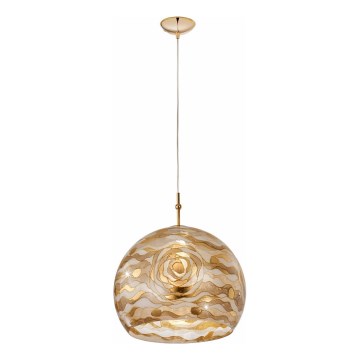 Kolarz 0392.31L.3.Aq.Ch - Chandelier on a string LUNA 1xE27/60W/230V 24K gold