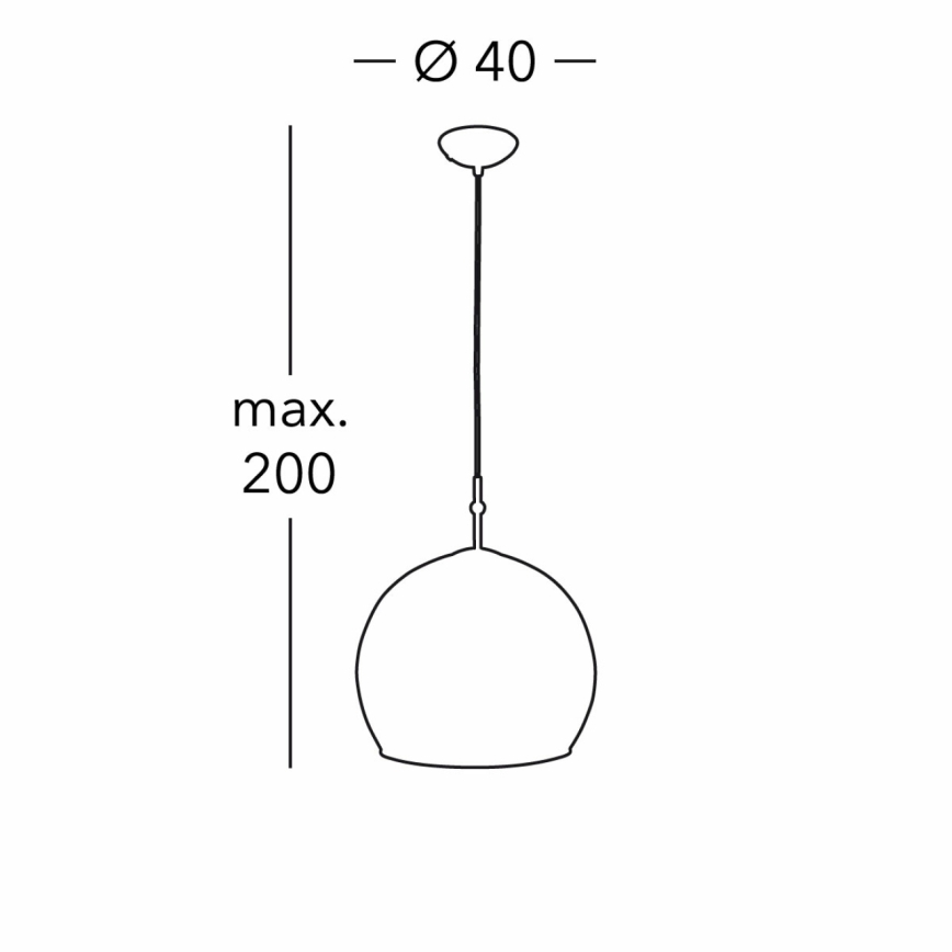 Kolarz 0392.31L.3.Aq.Ch - Chandelier on a string LUNA 1xE27/60W/230V 24K gold