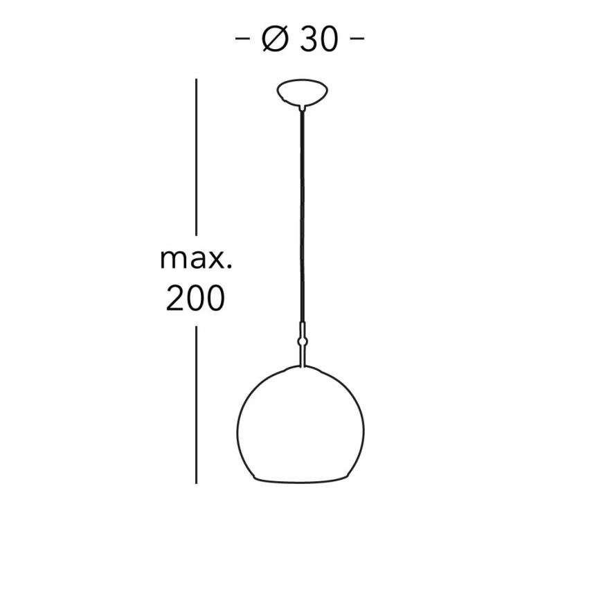 Kolarz 0392.31M.3.Ki.Au - Chandelier on a string LUNA 1xE27/60W/230V 24K gold