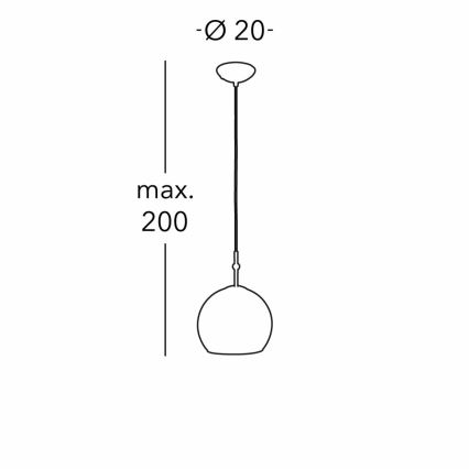 Kolarz 0392.31S.3.Ki.Au - Chandelier on a string LUNA 1xE27/60W/230V 24K gold