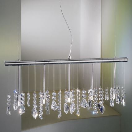 Kolarz 104.85.5 - Crystal chandelier on a string STRETTA 5xG9/40W/230V shiny chrome