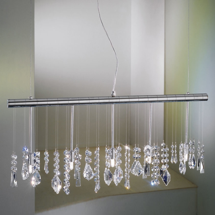 Kolarz 104.85.5 - Crystal chandelier on a string STRETTA 5xG9/40W/230V shiny chrome