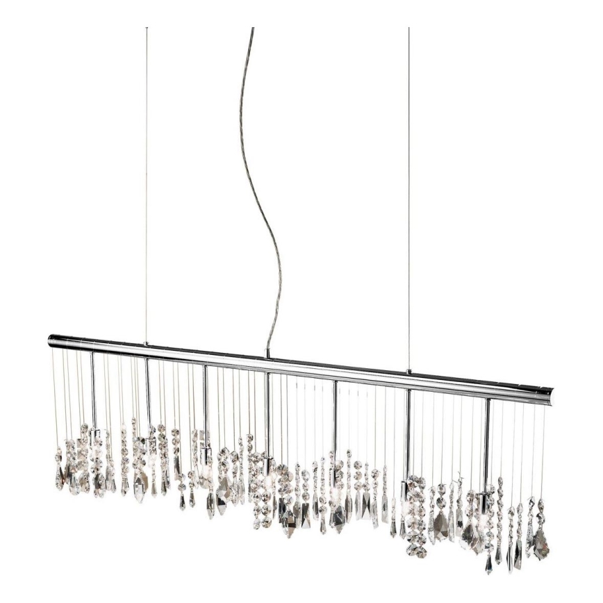 Kolarz 104.87.5 - Crystal chandelier on a string STRETTA 7xG9/40W/230V shiny chrome