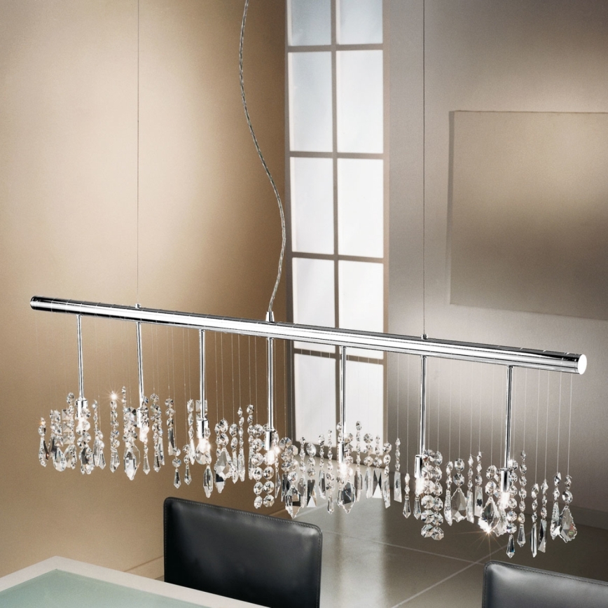 Kolarz 104.87.5 - Crystal chandelier on a string STRETTA 7xG9/40W/230V shiny chrome
