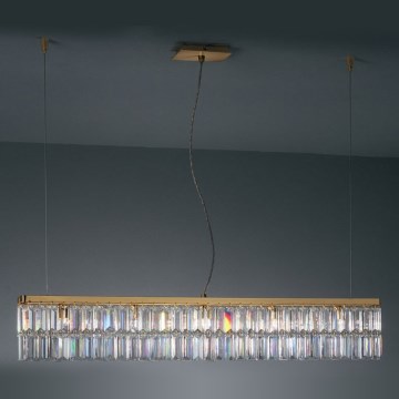 Kolarz 314.87.3 - Crystal chandelier on a string PRISMA 7xG9/25W/230V 24K gold
