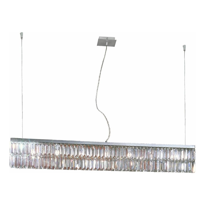Kolarz 314.87.5 - Crystal chandelier on a string PRISMA 7xG9/25W/230V shiny chrome