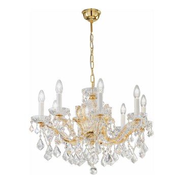 Kolarz 3149.88.3.KoT - Crystal chandelier on a chain MARIA LOUISE 8xE14/40W/230V 24K gold