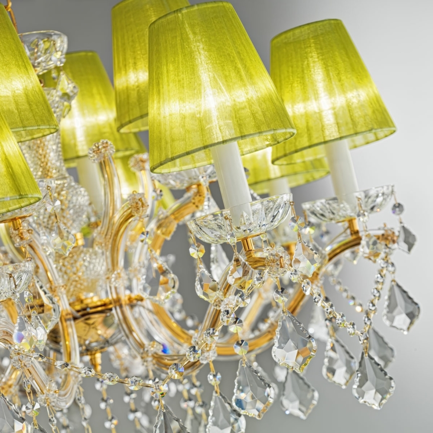Kolarz 3149.88+4.3.KoT - Crystal chandelier on a chain MARIA LOUISE 12xE14/40W/230V 24K gold