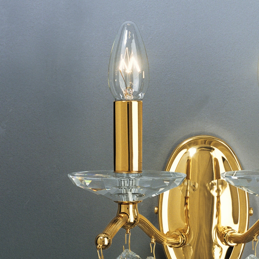 Kolarz 3234.62.3.KoT - CARMEN Crystal Wall Sconce 2xE14/60W/230V 24K gold