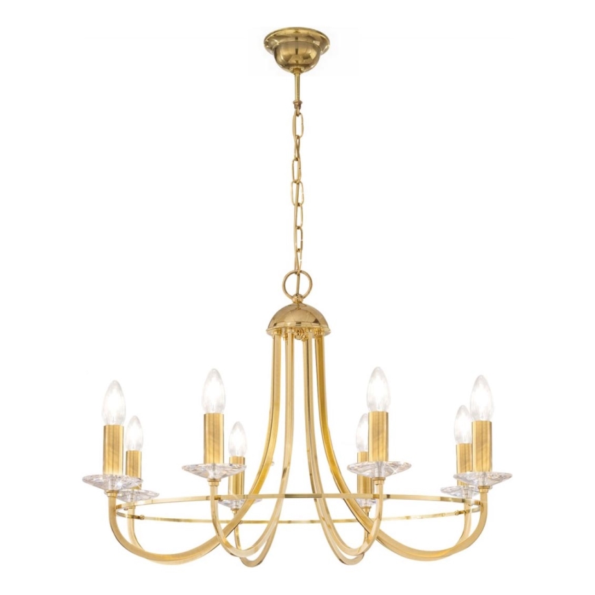 Kolarz 330.88.8C - Crystal chandelier on a chain IMPERIAL 8xE14/60W/230V gold