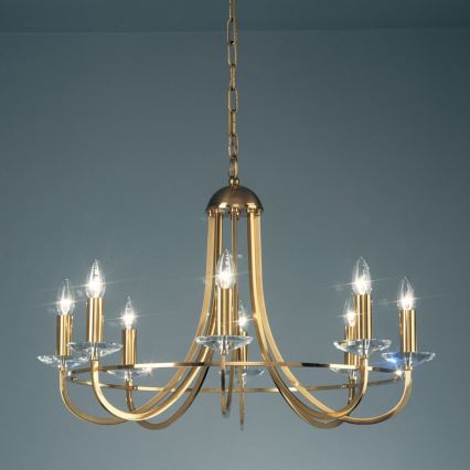 Kolarz 330.88.8C - Crystal chandelier on a chain IMPERIAL 8xE14/60W/230V gold