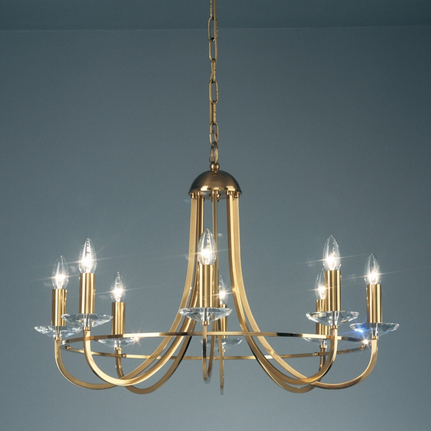 Kolarz 330.88.8C - Crystal chandelier on a chain IMPERIAL 8xE14/60W/230V gold