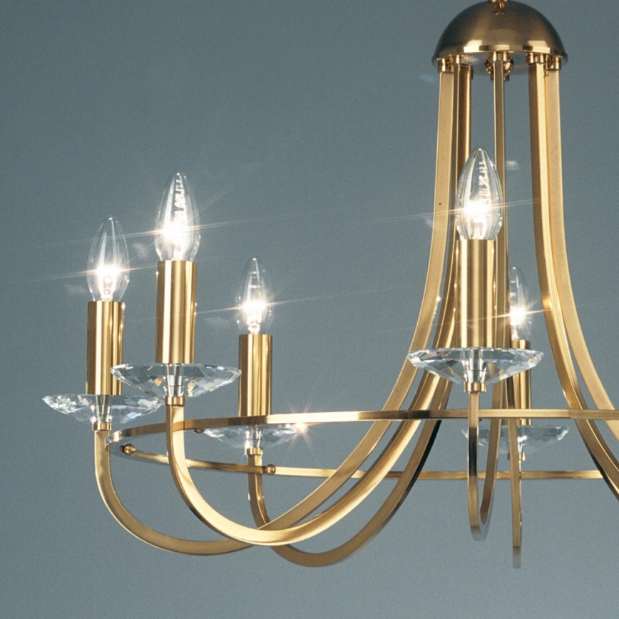 Kolarz 330.88.8C - Crystal chandelier on a chain IMPERIAL 8xE14/60W/230V gold