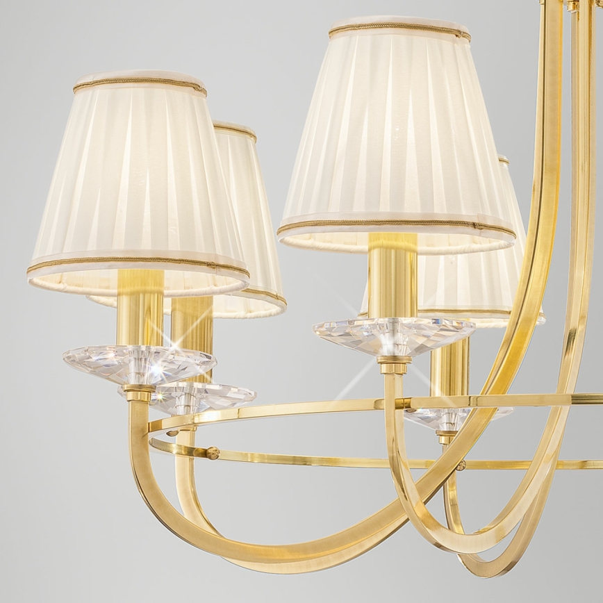 Kolarz 330.88.8C - Crystal chandelier on a chain IMPERIAL 8xE14/60W/230V gold