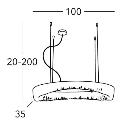 Kolarz 5324.31250 - Chandelier on a string CLOUD 12xG9/40W/230V