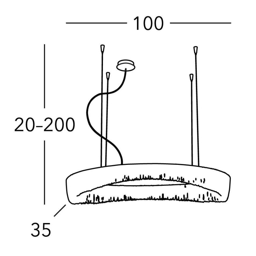Kolarz 5324.31250 - Chandelier on a string CLOUD 12xG9/40W/230V