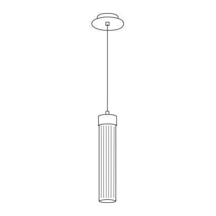 Kolarz 6009.30150 - Chandelier on a string RAGGIO 1xE14/25W/230V silver