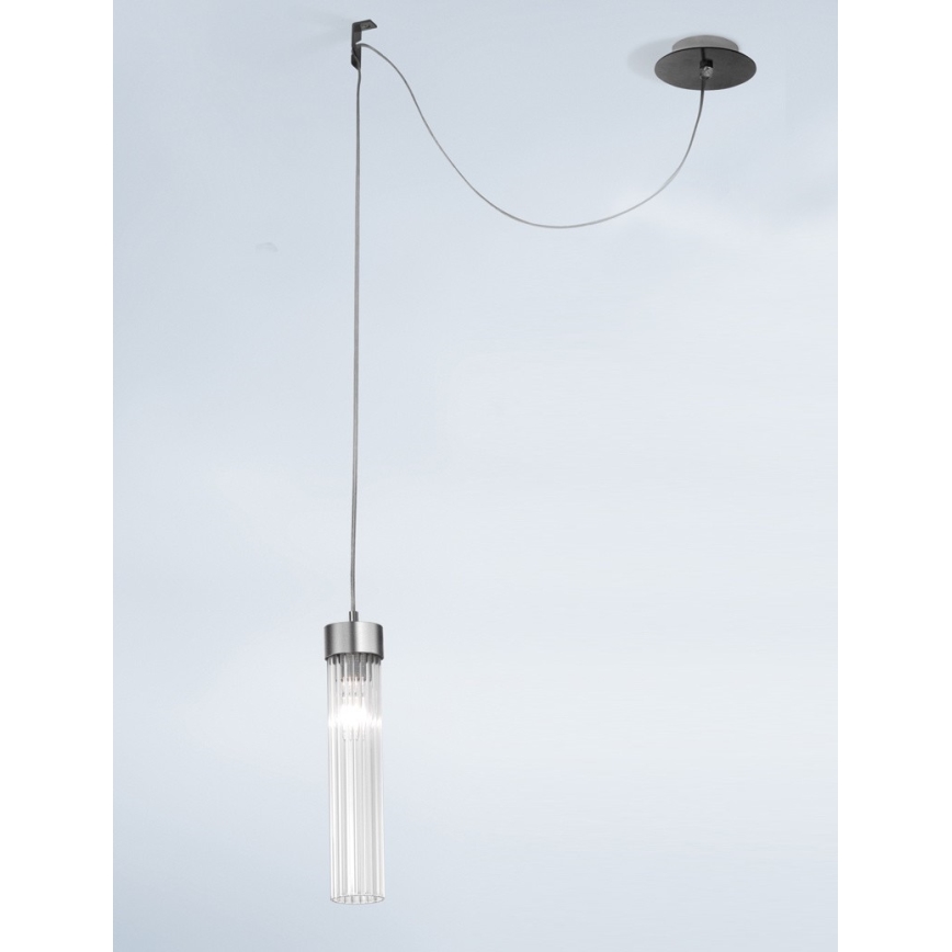Kolarz 6009.30161 - Chandelier on a string RAGGIO 1xE14/25W/230V matte chrome