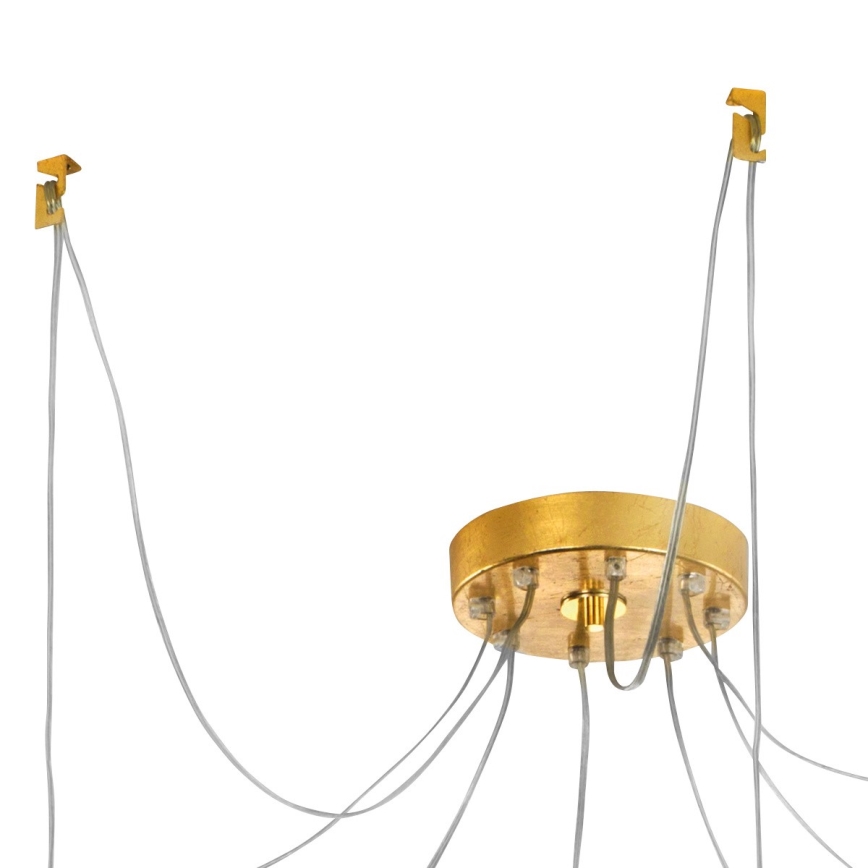 Kolarz 6009.30830 - Chandelier on a string RAGGIO 8xE14/25W/230V spider 24K gold