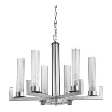 Kolarz 6009.80650 - Chandelier on a chain RAGGIO 6xE14/25W/230V silver