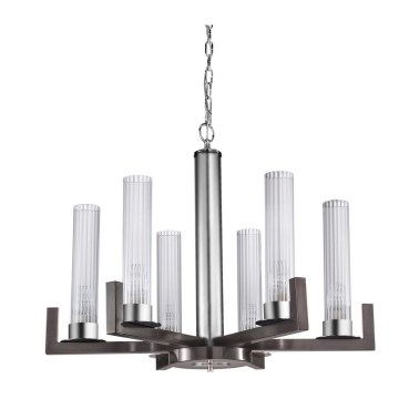 Kolarz 6009.80660 - Chandelier on a chain RAGGIO 6xE14/25W/230V matte chrome