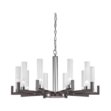 Kolarz 6009.81060 - Chandelier on a chain RAGGIO 10xE14/25W/230V matte chrome