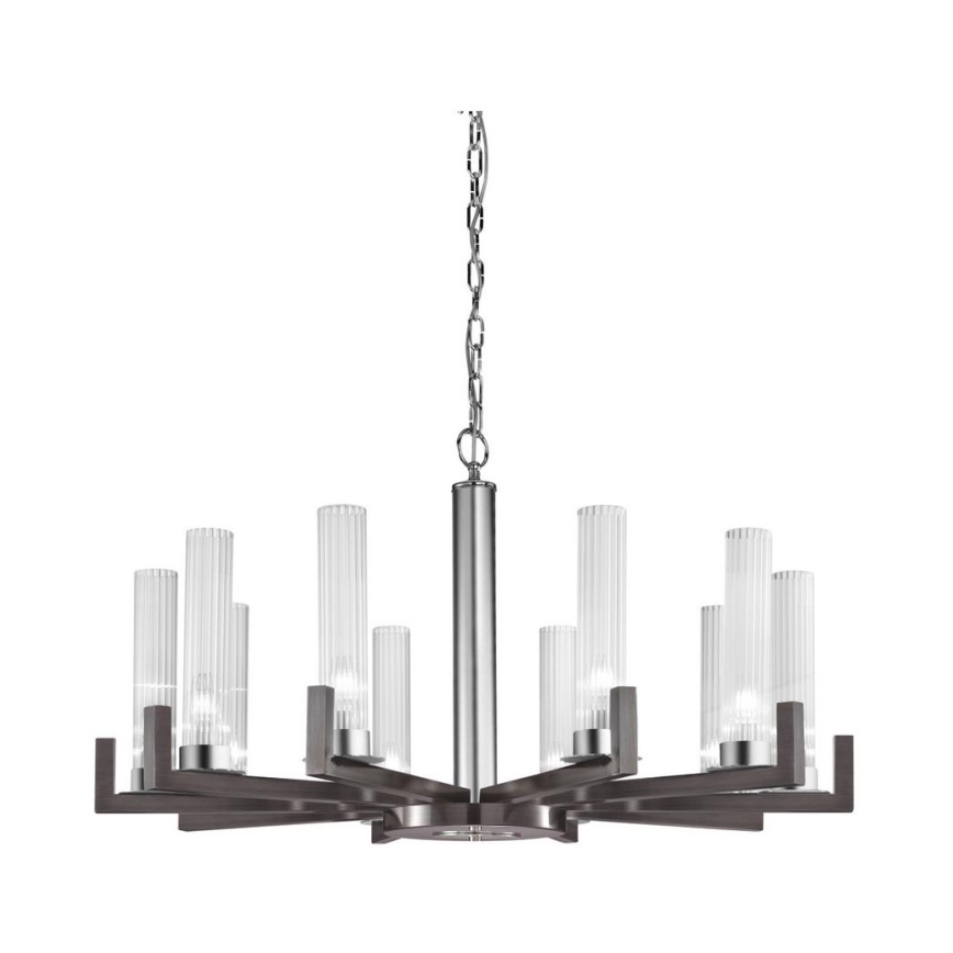 Kolarz 6009.81060 - Chandelier on a chain RAGGIO 10xE14/25W/230V matte chrome