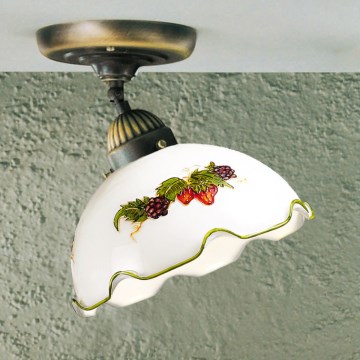 Kolarz 731.10.113 - NONNA ceiling-mounted chandelier 1xE27/75W/230V Ø 20 cm wine/strawberry