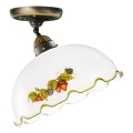 Kolarz 731.10.114 - Surface-mounted ceiling light NONNA 1xE27/75W/230V Ø 30 cm wine/strawberry