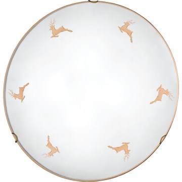 Kolarz 731.13.4.150 - NONNA wall light 3xE27/60W/230V Ø 50 cm, deer motif, rose gold finish