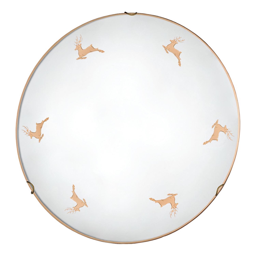Kolarz 731.13.4.150 - NONNA wall light 3xE27/60W/230V Ø 50 cm, deer motif, rose gold finish