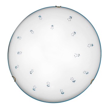 Kolarz 731.13.4.17 - Ceiling light NONNA 3xE27/60W/230V d. 50 cm blue