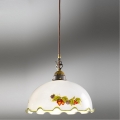 Kolarz 731.30.113 - Cable-hung pendant NONNA 1xE27/75W/230V Ø 20 cm wine/strawberry