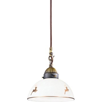 Kolarz 731.30.150 - NONNA cable-hung pendant light 1xE27/75W/230V Ø 20 cm rose-gold antler