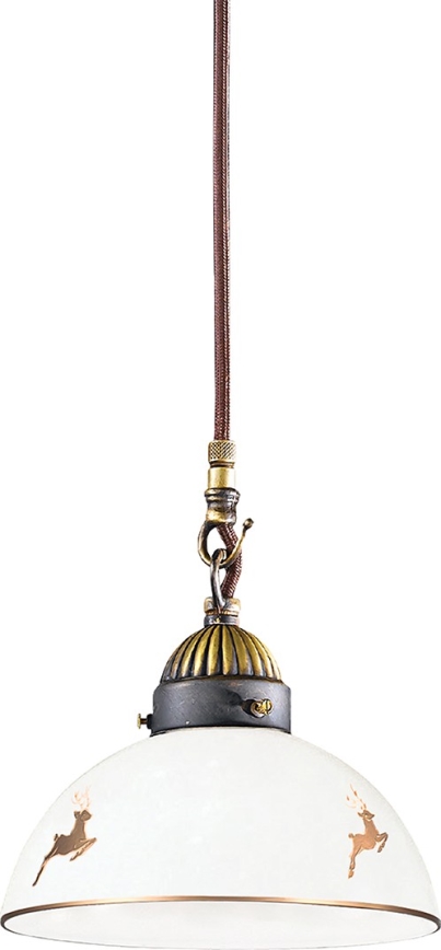 Kolarz 731.30.150 - NONNA cable-hung pendant light 1xE27/75W/230V Ø 20 cm rose-gold antler