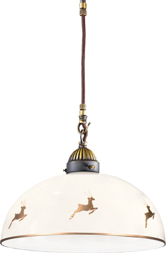 Kolarz 731.30.151 - NONNA cable pendant 1xE27/75W/230V Ø 30 cm, deer rose gold