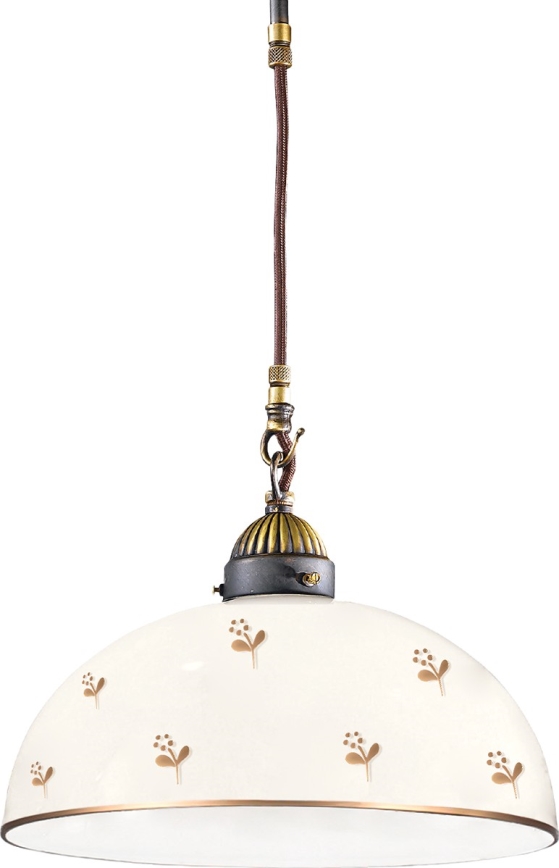 Kolarz 731.30.171 - Cable pendant NONNA 1xE27/75W/230V Ø 30 cm, floral, rose gold