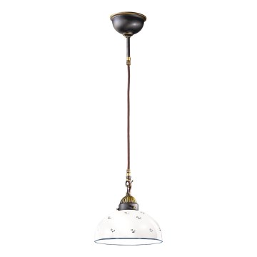 Kolarz 731.30.24 - Chandelier on a string NONNA 1xE27/75W/230V d. 30 cm blue
