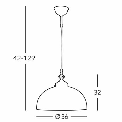 Kolarz 731.32.102 - Chandelier on a string NONNA 1xE27/75W/230V d. 36 cm deer green