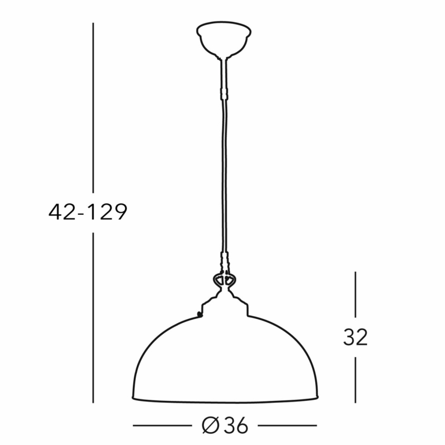Kolarz 731.32.102 - Chandelier on a string NONNA 1xE27/75W/230V d. 36 cm deer green