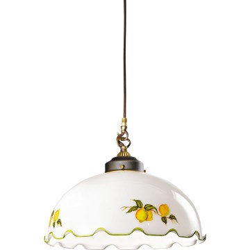 Kolarz 731.32.118 - NONNA cable-suspended pendant 1xE27/75W/230V Ø 36 cm lemon yellow