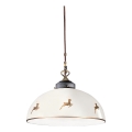 Kolarz 731.32.152 - NONNA cable-suspended pendant lamp 1xE27/75W/230V, diam. 36 cm, antler rose gold