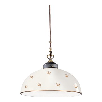 Kolarz 731.32.172 - NONNA cable-hung pendant light 1xE27/75W/230V Ø 36 cm floral, rose gold