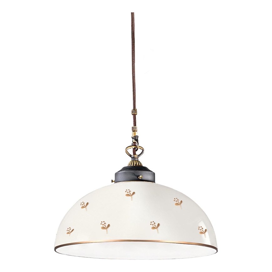 Kolarz 731.32.172 - NONNA cable-hung pendant light 1xE27/75W/230V Ø 36 cm floral, rose gold